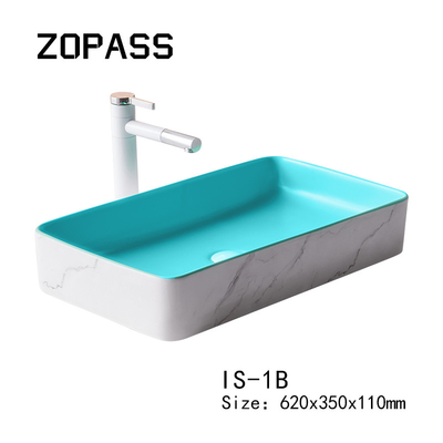 Modern Countertop Sanitary Ware Basin Ceramic Bathroom Pedestal Sink