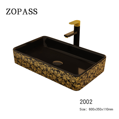 600*350*110mm Sanitary Ware Basin Rectangular Ceramic Bathroom Sinks