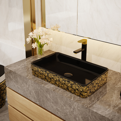 600*350*110mm Sanitary Ware Basin Rectangular Ceramic Bathroom Sinks