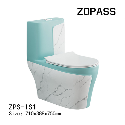 One Piece Seamless Sanitary Ware Toilet Flushing Flowrate	3L 6L
