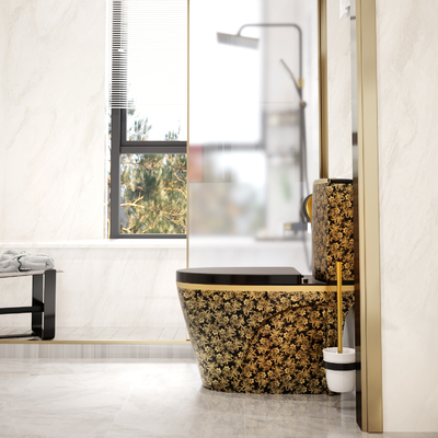 300mm 400mm Roughing In One Piece Toilet Sanitary Ware Dual Flush