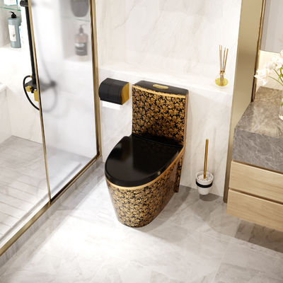 300mm 400mm Roughing In One Piece Toilet Sanitary Ware Dual Flush