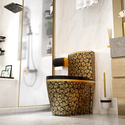 300mm 400mm Roughing In One Piece Toilet Sanitary Ware Dual Flush