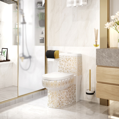 Floor Mounted 3L 6L 1 Piece Comfort Height Toilet  Super Swirl Flush