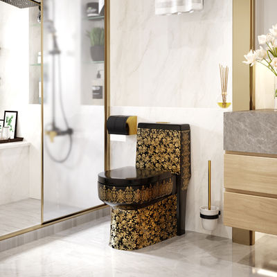 Floor Mounted 3L 6L 1 Piece Comfort Height Toilet  Super Swirl Flush