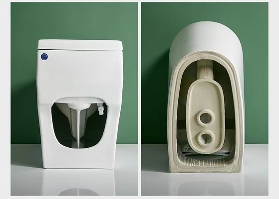 One Piece Dual Flush Sanitary Ware Toilet Floor Mounted 3D Design