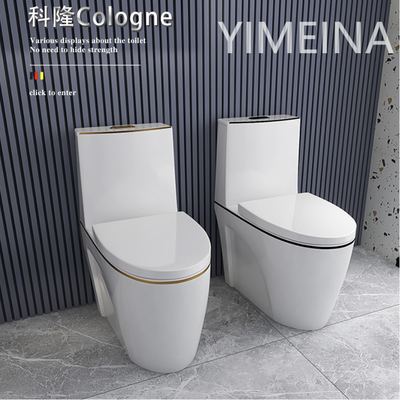 Fully Glazed Flushing Sanitary Ware Toilet 1 Piece Comfort Height