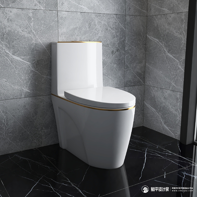 Fully Glazed Flushing Sanitary Ware Toilet 1 Piece Comfort Height