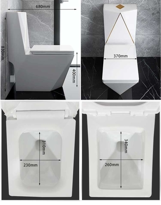 Square Diamond Sanitary Ware Toilet