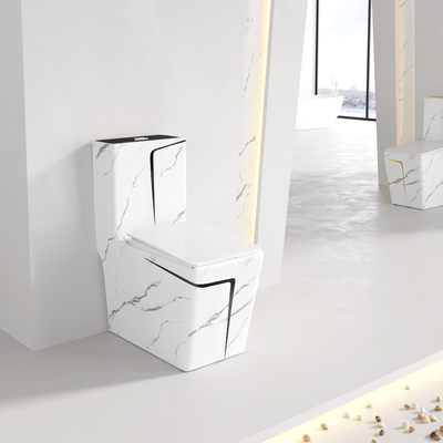 American Standard ADA Floor Standing Toilet Gold Marbling Square