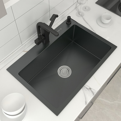 Square Single Bowl Stainless Steel Kitchen Sinks Vegetable Washing