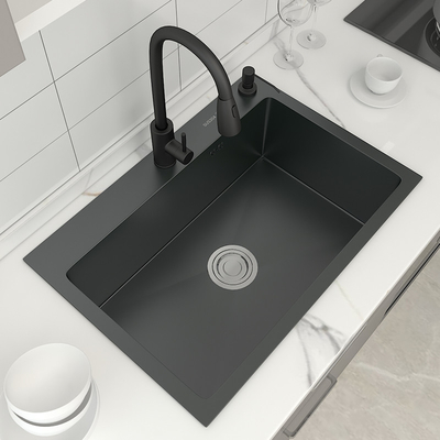 Square Single Bowl Stainless Steel Kitchen Sinks Vegetable Washing