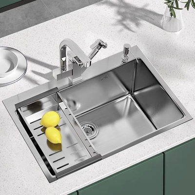 SUS304 Brushed Stainless Steel Kitchen Sinks Strong Wear Resistance