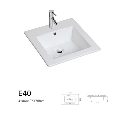 European Types Cabinet Basin Counter Top Vanity Basin Rectangular Thin Washbasin