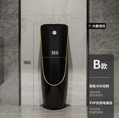Gravity Flushing Wall Mounted Urinal Top Spud Male Standard Size
