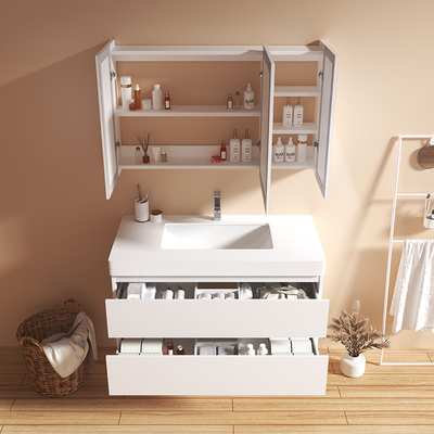 Plasticity Solid Wood Bathroom Cabinets
