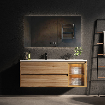 Anti Corrosion Solid Wood Bathroom Cabinets