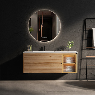 Anti Corrosion Solid Wood Bathroom Cabinets