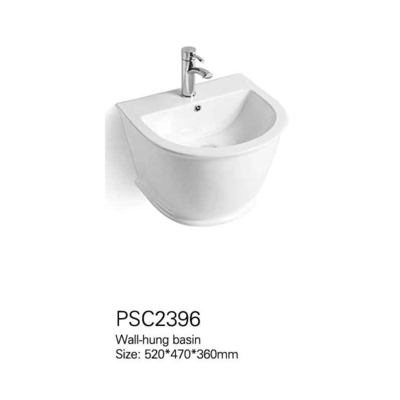 Chinese Manufacturers Solid Surface Vanity Mini Washing Cheap Ceramic Wall Hung Basin