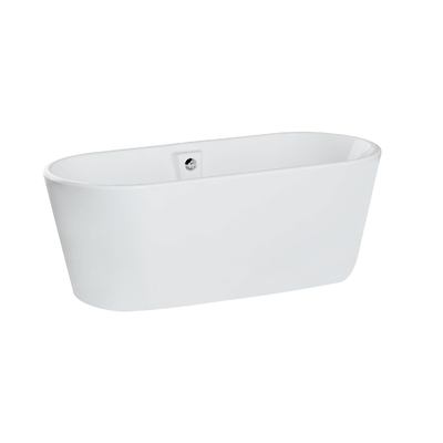 Acrylic Non Whirlpool Freestanding Oval Tub For Adult Body Soaking
