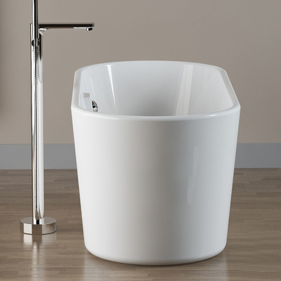 Acrylic Non Whirlpool Freestanding Oval Tub For Adult Body Soaking