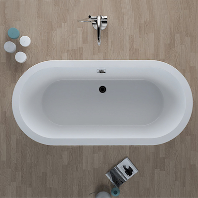 Round 1800*850*580*430mm Free Standing Bathtubs Indoor Soaking