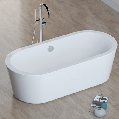 Round 1800*850*580*430mm Free Standing Bathtubs Indoor Soaking