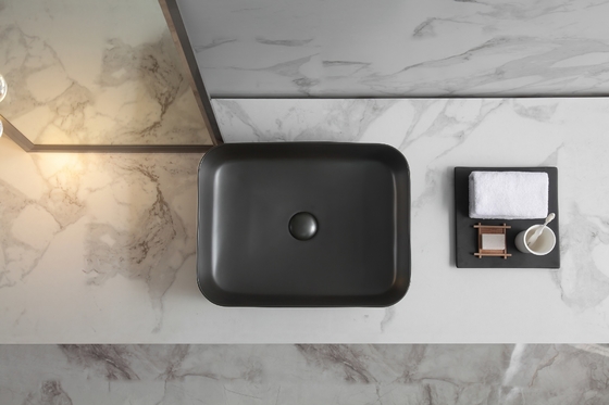 Rectangular Sanitary Ware Basin Countertop Ceramic Washing Basin