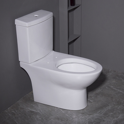 Mix Pit Spacing 180mm Two Piece Elongated Toilet Siphon Flushing