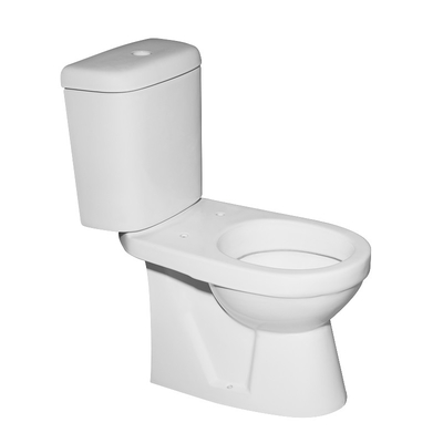 White Washdown Close Coupled Two Piece Toilets WC S Trap Dual Flush