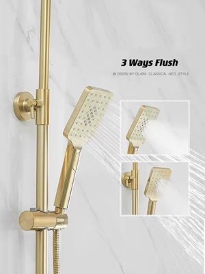 304 Stainless Steel Sanitary Ware Shower Luxury Gold Bathroom Set