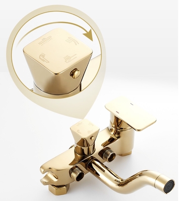 304 Stainless Steel Sanitary Ware Shower Luxury Gold Bathroom Set