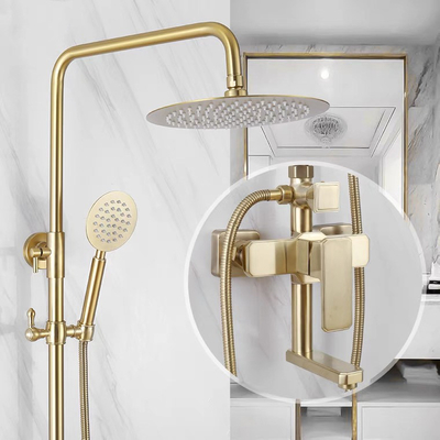 304 Stainless Steel Sanitary Ware Shower Luxury Gold Bathroom Set