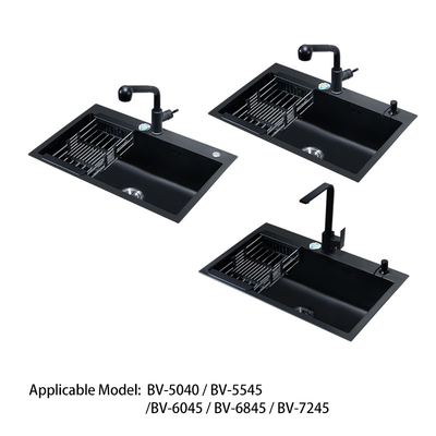 Double Bowl Vegetable Washing Sink 201 304 Stainless Steel Material