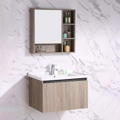 Mirrored Solid Wood Bathroom Cabinets Wall Hung Vanity Units