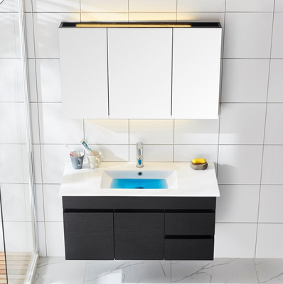 Plasticity Solid Wood Bathroom Cabinets For Hotel Villa Apartment