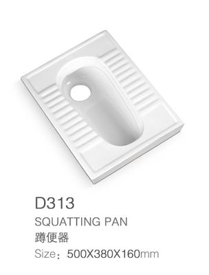 OEM ODM Ceramic Squatting Pan Eco Friendly Bathroom Furnitures