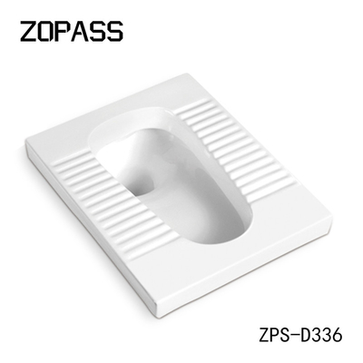 485X370X230mm Ceramic Squatting Pan Convenient Gravity Flushing