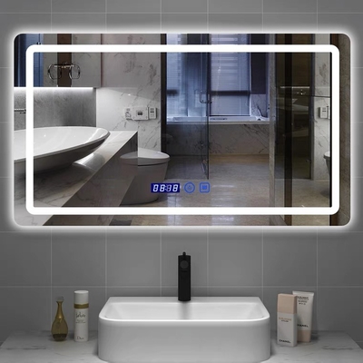 Wall Mounted LED Bathroom Mirrors Defogging Screen For TV Shopping