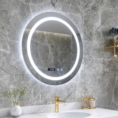 Round Anti Fog LED Bathroom Vanity Mirror Waterproof Touch Switch